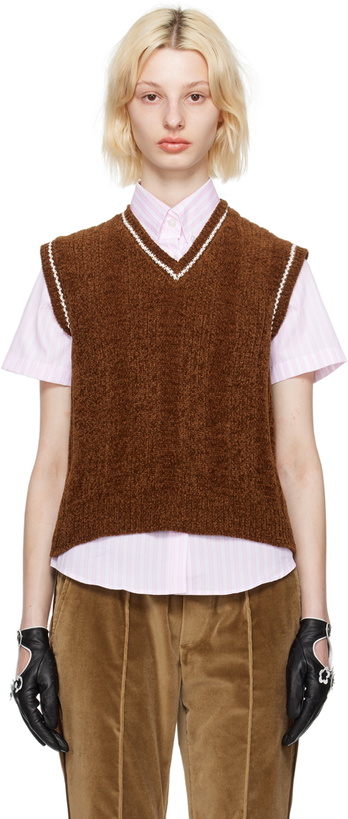 Photo: Ernest W. Baker Brown Striped Vest
