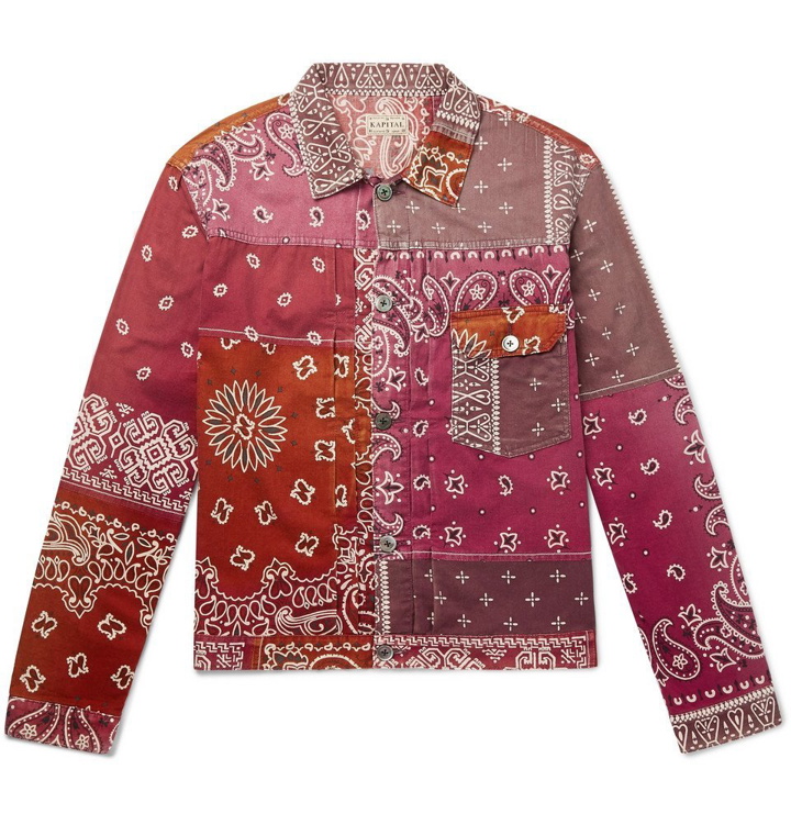 Photo: KAPITAL - Patchwork Bandana-Print Cotton-Blend Jacket - Pink