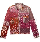 KAPITAL - Patchwork Bandana-Print Cotton-Blend Jacket - Pink