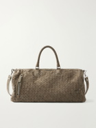 Officine Creative - Armor 01 Woven Suede Weekend Bag