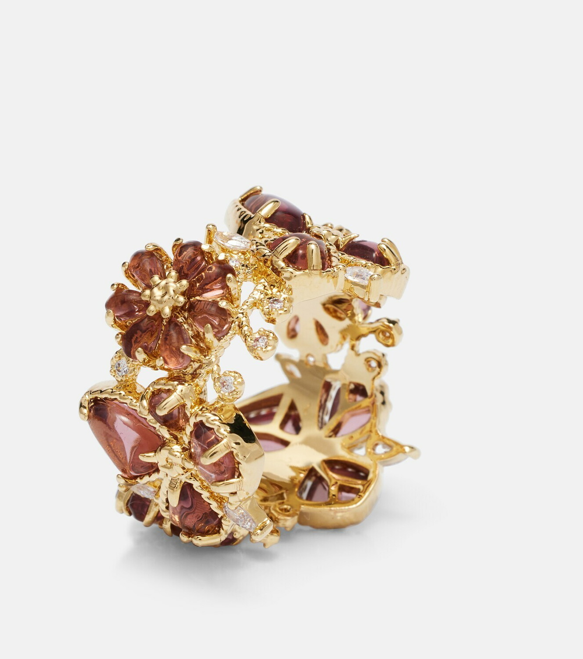 Zimmermann Bloom gold-plated embellished ring