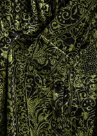 Diane Von Furstenberg Largarde Belted Printed Velvet Shirt Multicoloured