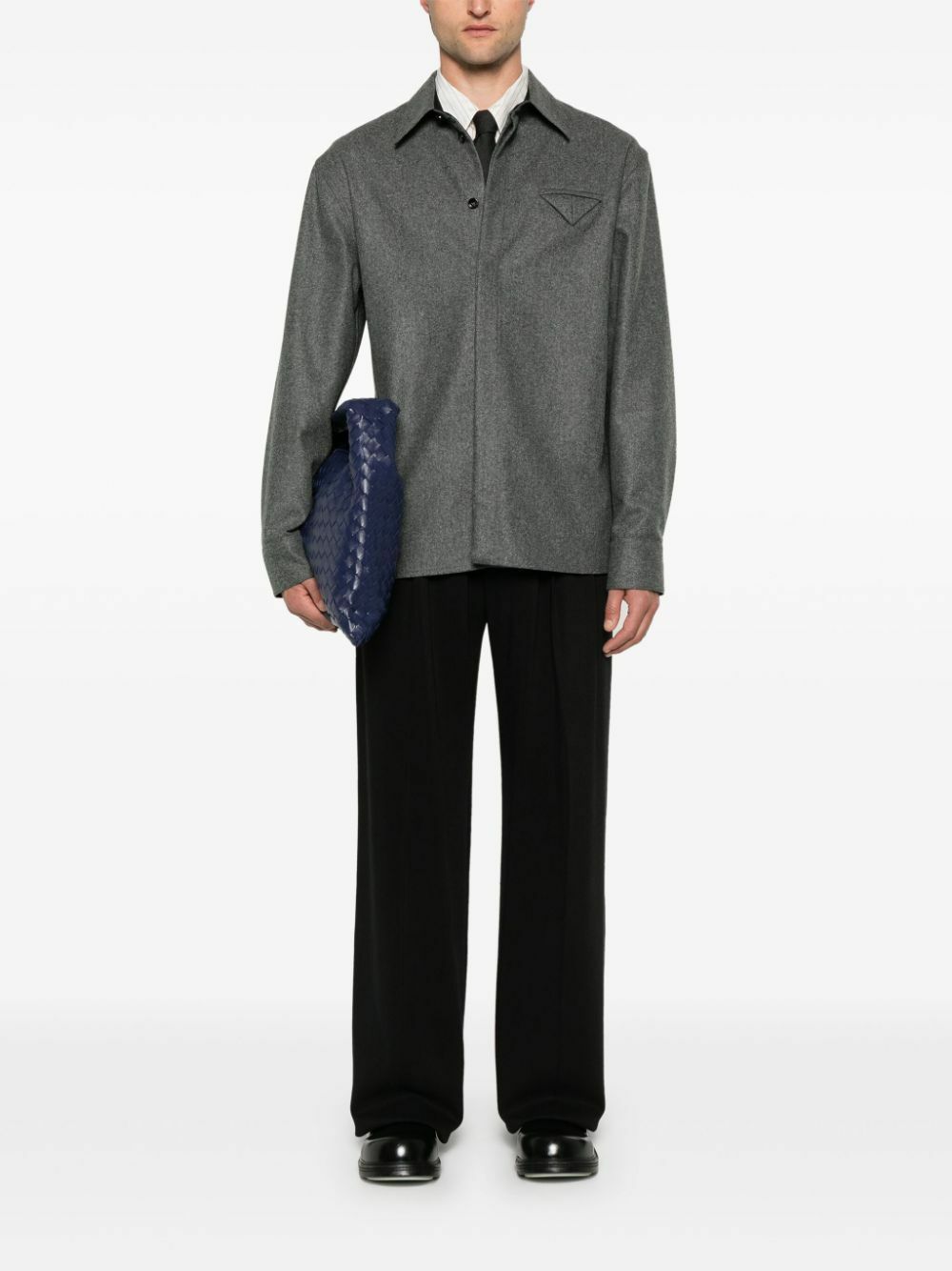 Bottega Veneta ライト テーラード ウール シャツ メンズ 48 BOTTEGA VENETA Light Wool Flannel Shirt Bottega Veneta