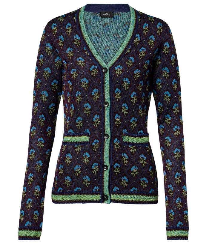 Photo: Etro Floral jacquard cardigan
