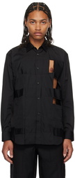 Comme des Garçons Shirt Black Cutout Shirt