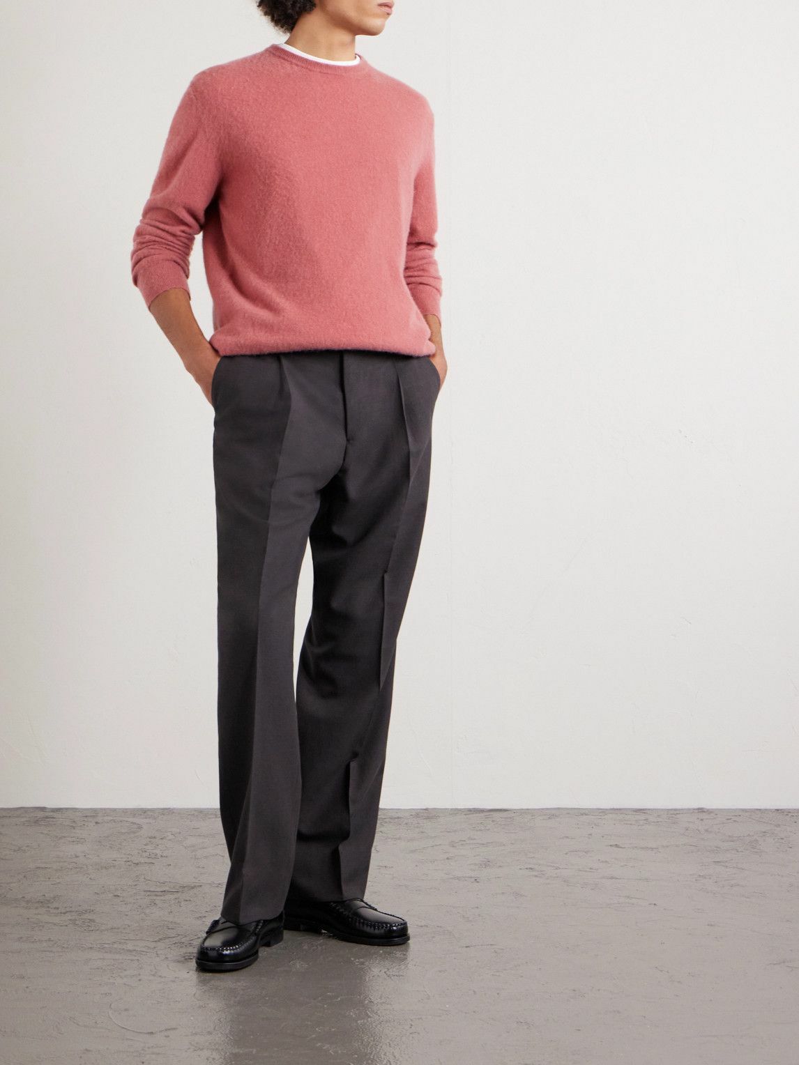 Massimo Alba - Kane Brushed-Cashmere Sweater - Red