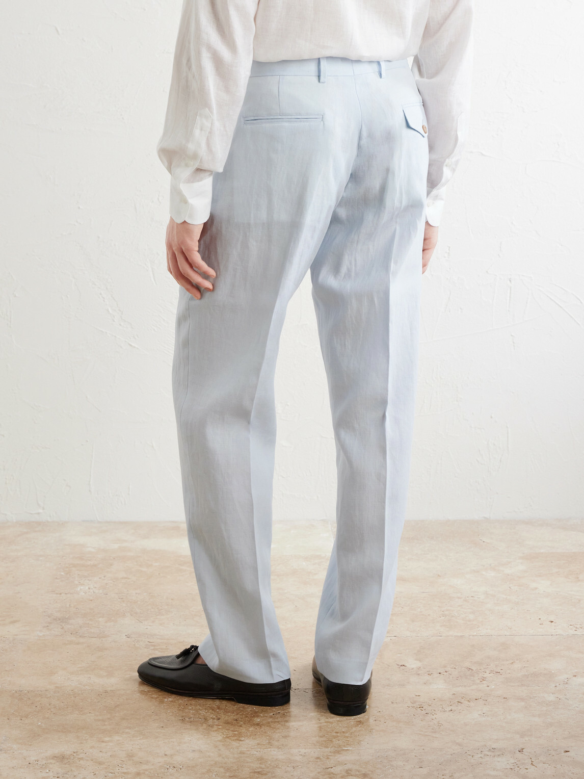 Paul Smith - Straight-Leg Linen Suit Trousers - Blue