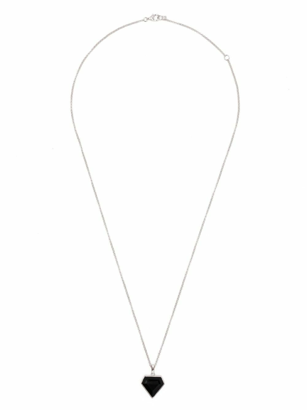 Mateo Sterling Silver Onyx Pentagon Necklace