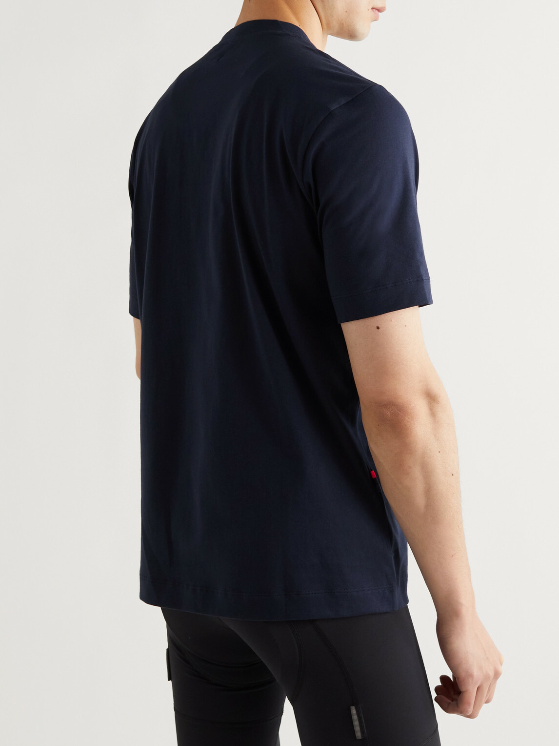RAPHA - Logo-Embroidered Cotton-Jersey T-Shirt - Blue
