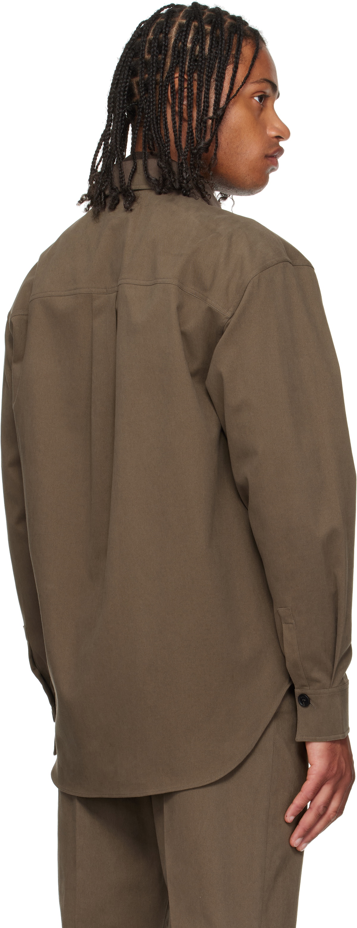 Ferragamo Taupe Oversized Shirt