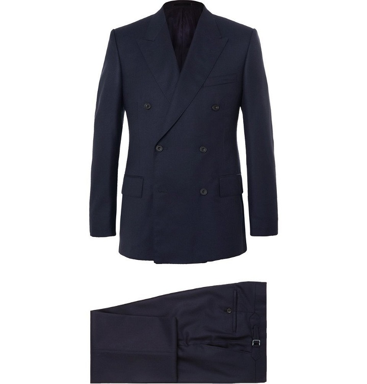 Photo: Kingsman - Harry's Navy Super 120s Wool and Cashmere-Blend Suit - Navy