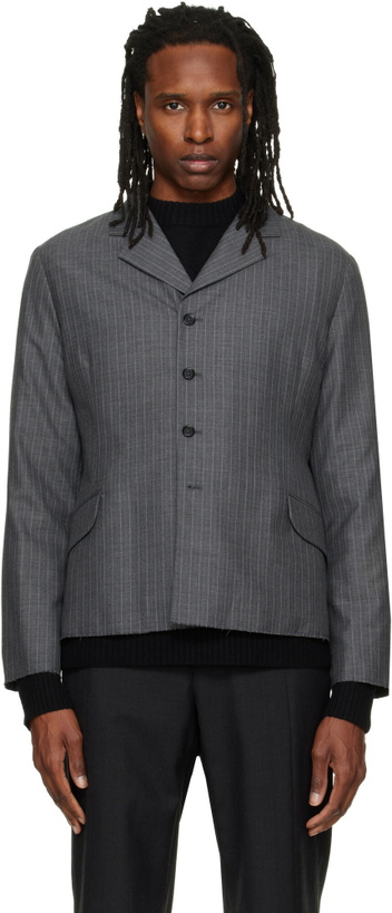 Photo: Jil Sander Gray Wool Blazer