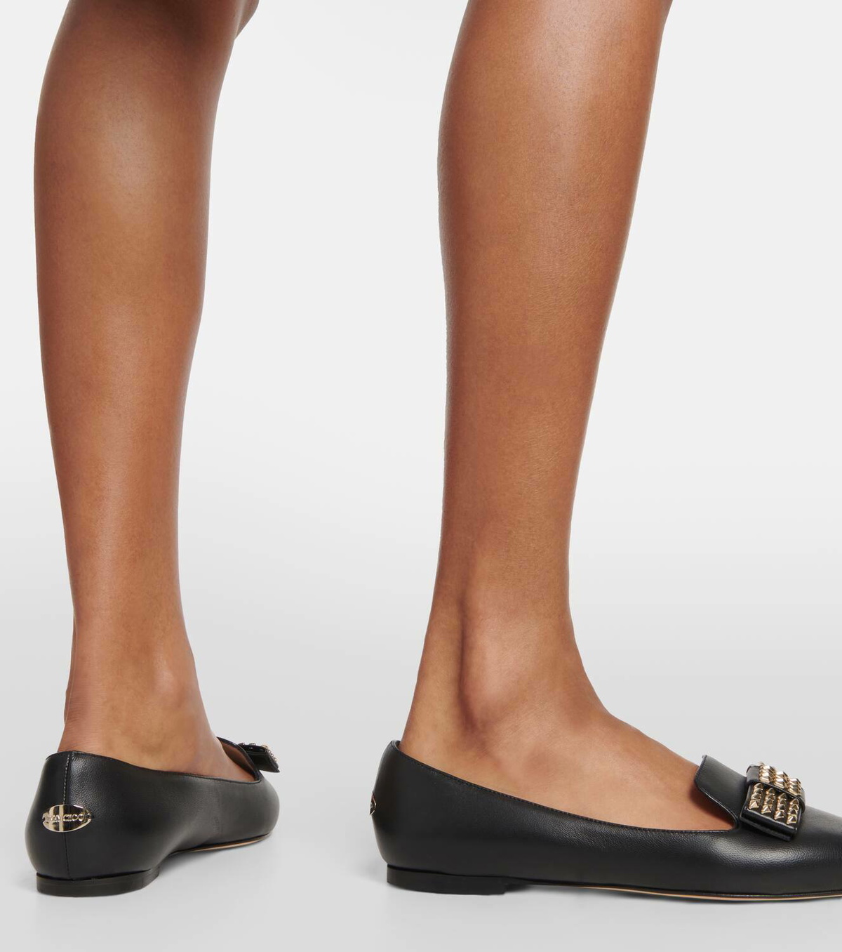 Jimmy Choo Gala embellished leather ballet flats