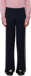Wales Bonner Navy Tide Track Pants