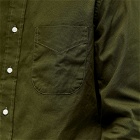 Gitman Vintage Men's Button Down Overdyed Oxford Shirt in Olive