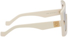 Loewe Off-White Anagram Mask Sunglasses