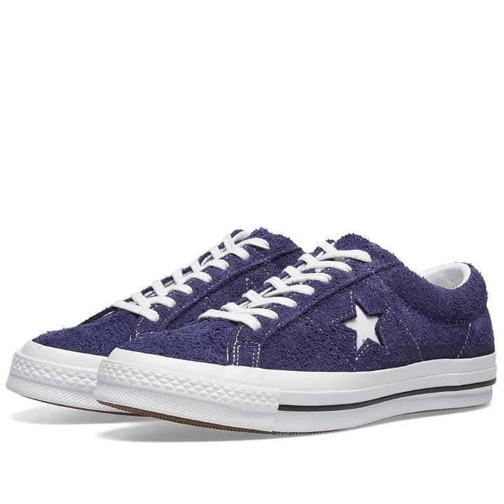Photo: Converse One Star Ox Vintage Suede Eclipse & White