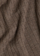 Aurélien Ribbed-knit Wool Polo Shirt Taupe