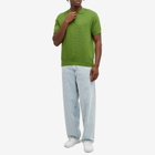 Polar Skate Co. Men's Miles Knit Polo Shirt in Garden Green