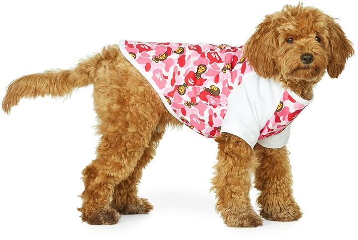 Photo: BAPE Pink Logo Dog T-Shirt