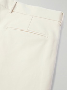 UMIT BENAN B - Straight-Leg Pleated Cotton-Twill Trousers - Neutrals