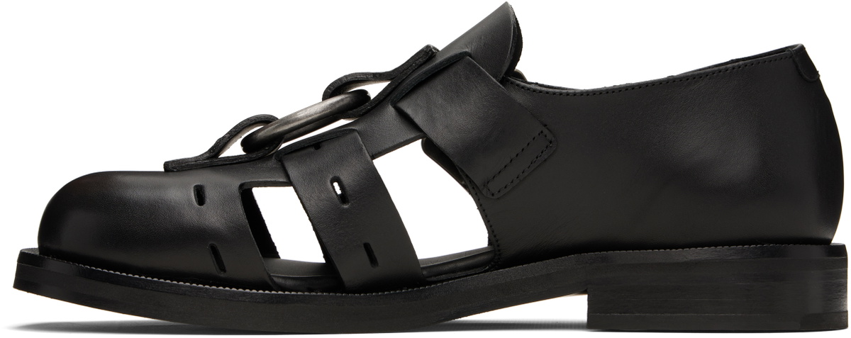 Martine Rose Black Bondage Belt Sandals