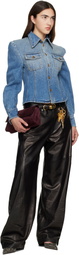 WILLY CHAVARRIA Blue LS Denim Chavela Shirt
