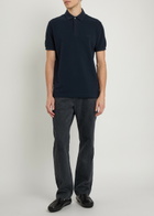 Tods Logo-embroidered Piqué Cotton Polo Shirt Blue