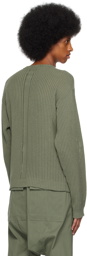 Rick Owens Khaki Crewneck Sweater