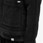 Foret Men's Atrium Corduroy Overshirt in Black