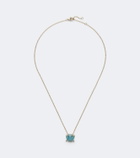 Yvonne Léon Crabe Coquillage 9kt gold pendant necklace with turquoise and diamonds