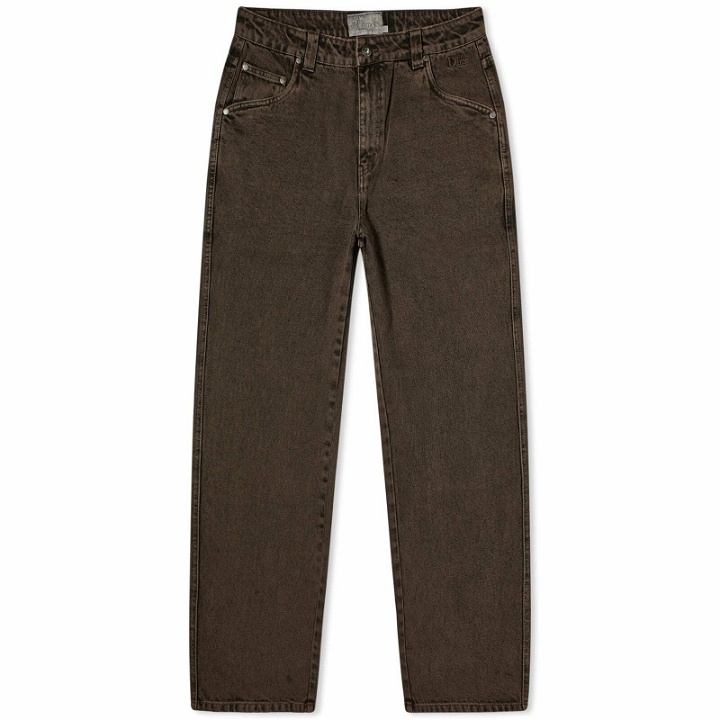 Photo: Dime Men's Classic Relaxed Denim Pants in Faded Brown