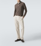 Agnona Wool and silk polo sweater