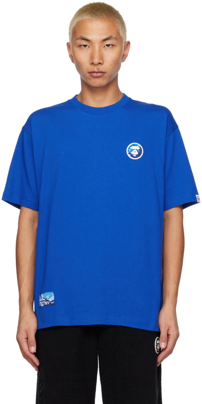 Photo: AAPE by A Bathing Ape Blue Patch T-Shirt