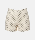 Faithfull Lila polka-dot linen shorts