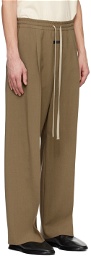 Fear of God Brown Pleated Trousers