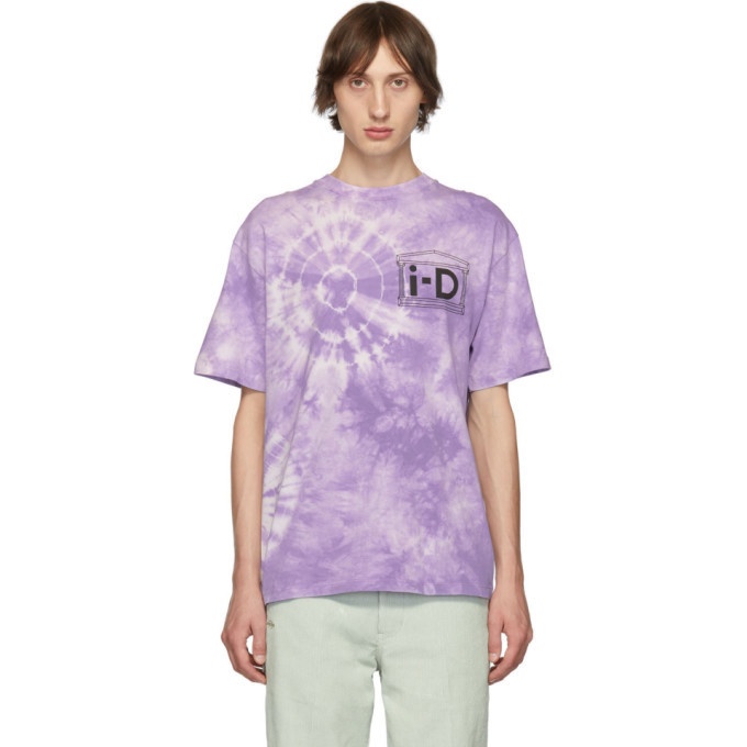Photo: Aries Purple i-D Edition Tie-Dye Flower T-Shirt