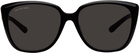 Balenciaga Black Square Sunglasses