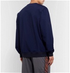 CASTORE - Ribiero Logo-Print Fleece-Back Stretch-Jersey Sweatshirt - Blue