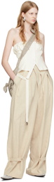 Elena Velez SSENSE Exclusive Beige Trousers