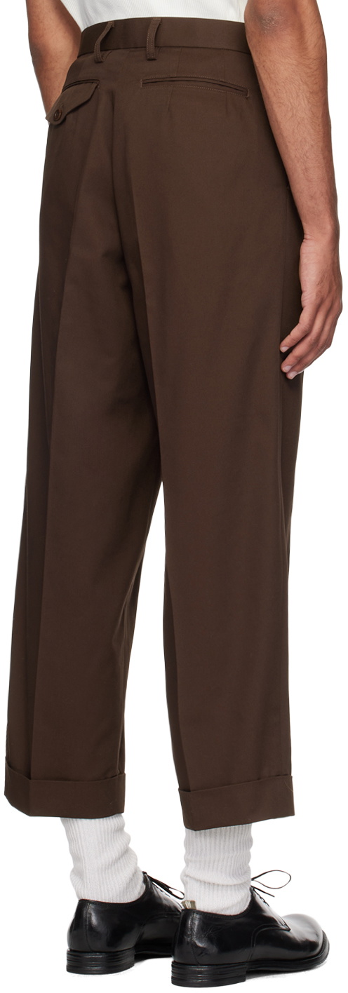kolor Brown Pleated Trousers