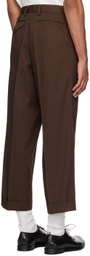 kolor Brown Pleated Trousers