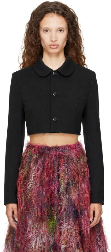 Photo: Comme des Garçons Comme des Garçons Black Wool Doeskin Jacket
