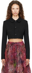 Comme des Garçons Comme des Garçons Black Wool Doeskin Jacket