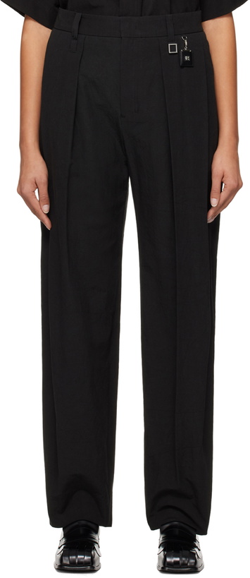 Photo: Wooyoungmi Black Pleated Trousers