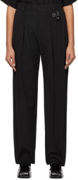 Wooyoungmi Black Pleated Trousers