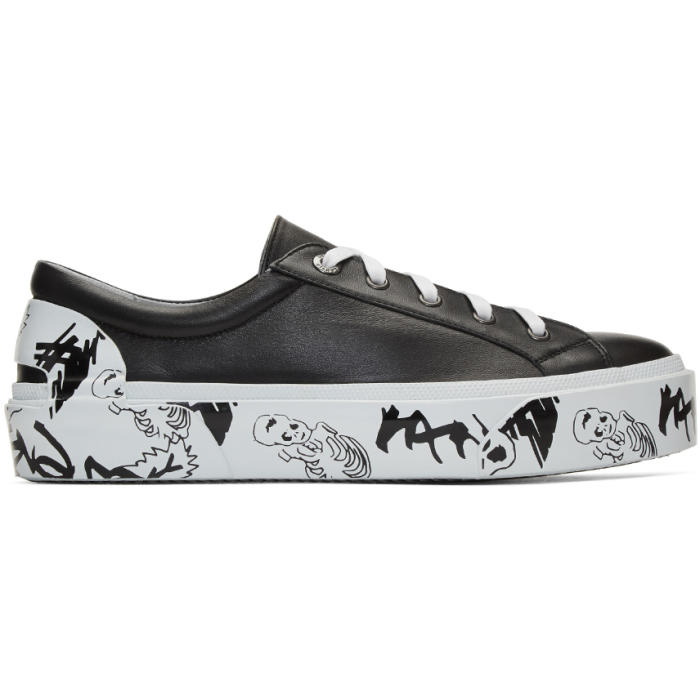 Photo: Lanvin Black Leather Derby Sneakers