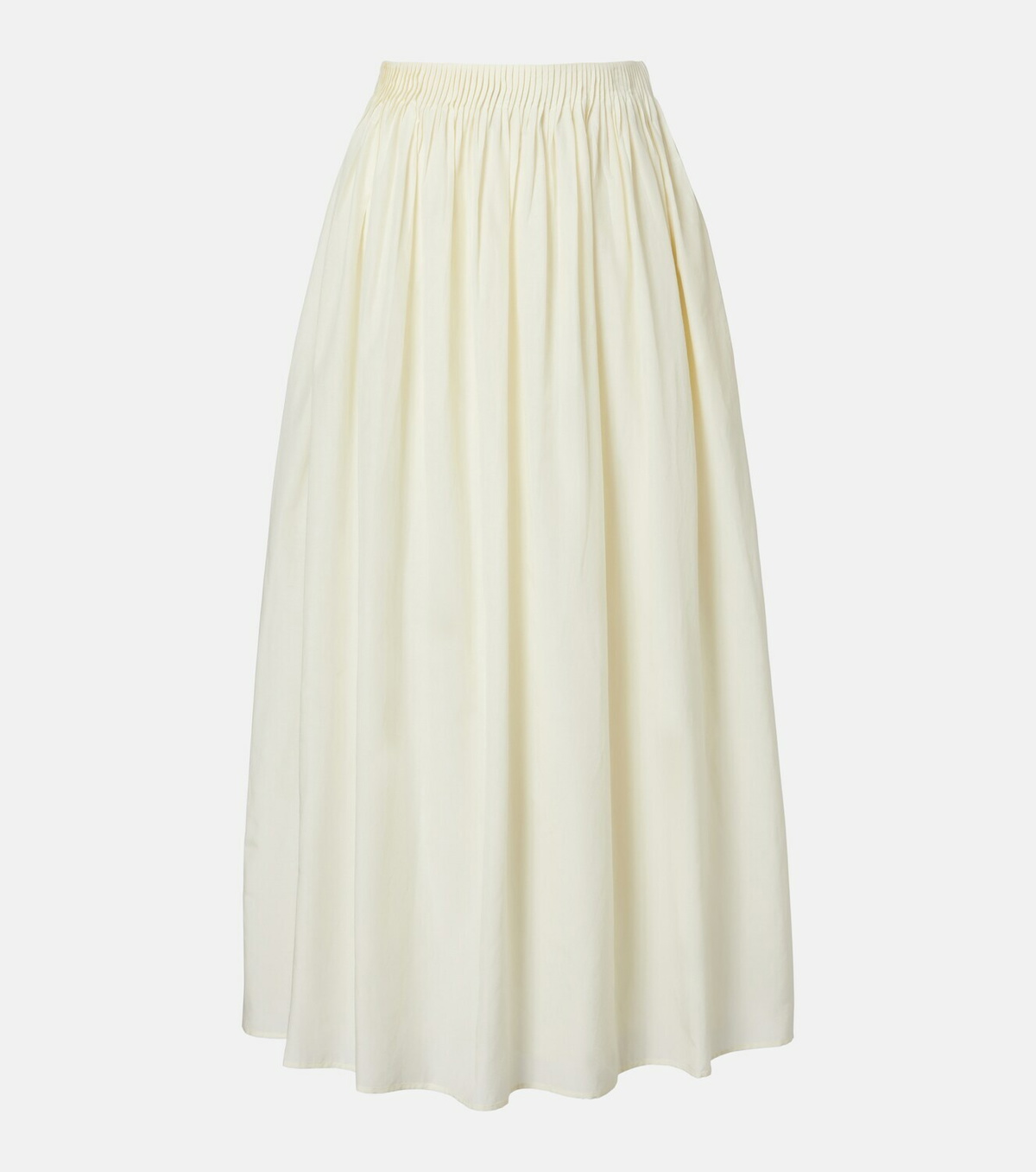 Loulou de Saison Naya gathered cotton and silk maxi skirt
