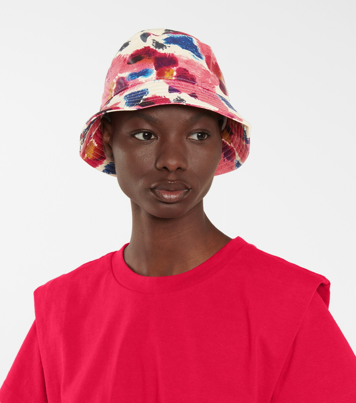 Isabel Marant - Haley floral leather bucket hat Isabel Marant