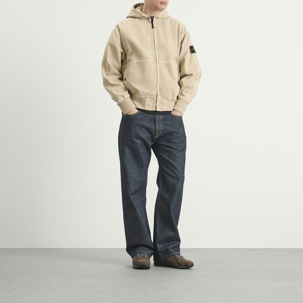 ジャケット・アウター 2011SS STONE  OLD EFFECT JACKET Stone Island Men's Panama Cotton Old Effect Hooded Jacket in